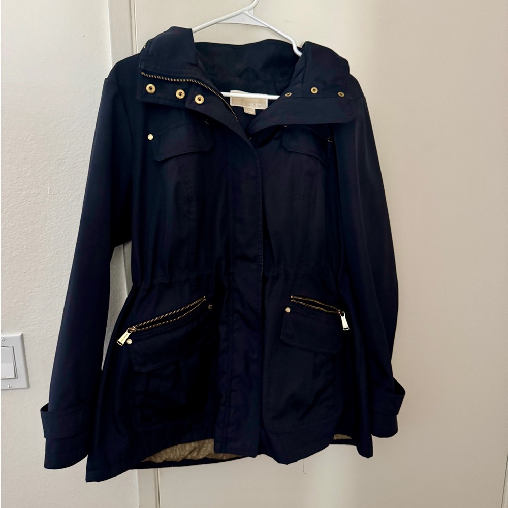 Michael Kors Women Hooded Rain Jacket